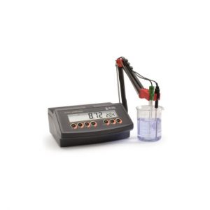 HANNA 2211-02 pH/MV/C Bench Meter with Electrode Holder